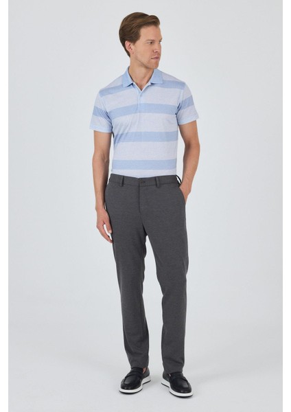 Gri Esnek Yandan Cepli Casual Slim Fit Jogger Pantolon 1003250156