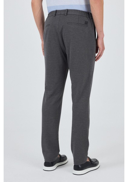 Gri Esnek Yandan Cepli Casual Slim Fit Jogger Pantolon 1003250156