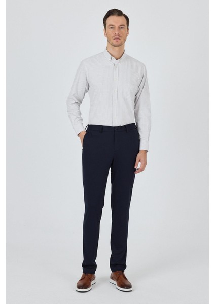 Koyu Lacivert Esnek Yandan Cepli Casual Slim Fit Jogger Pantolon 1003250156 fiyatları