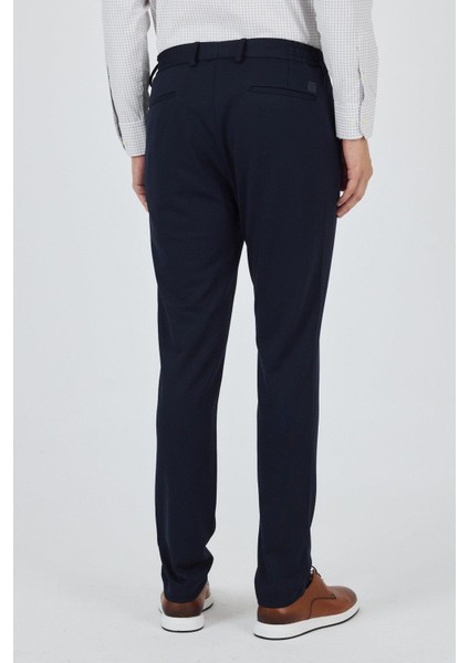Koyu Lacivert Esnek Yandan Cepli Casual Slim Fit Jogger Pantolon 1003250156 indirimleri