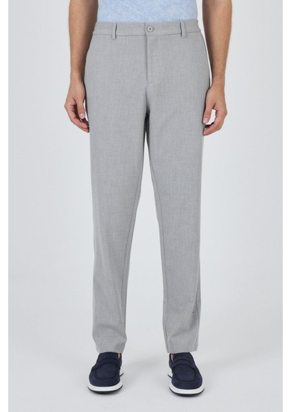 Gri Esnek Yandan Cepli Casual Standart Fit Jogger Pantolon 1003250119
