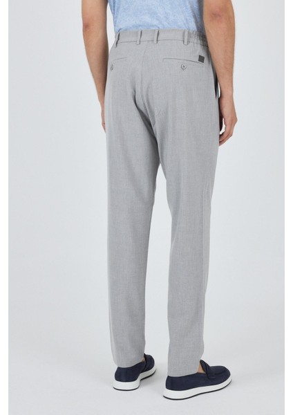Gri Esnek Yandan Cepli Casual Standart Fit Jogger Pantolon 1003250119