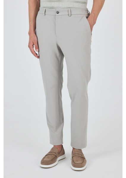 Taş Rengi Esnek Yandan Cepli Casual Slim Fit Jogger Pantolon 1003250162