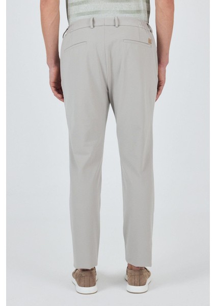 Taş Rengi Esnek Yandan Cepli Casual Slim Fit Jogger Pantolon 1003250162