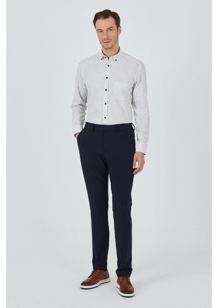 Koyu Lacivert Esnek Yandan Cepli Casual Slim Fit Jogger Pantolon 1003250162 fiyatları