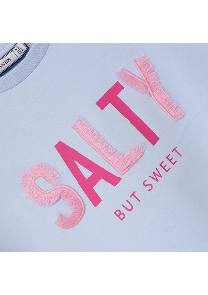 Kız Çocuk O Yaka Kısa Kol Yazlık Tişört - (7 Yaş-12 Yaş) - 32316 - Mavi fiyatları