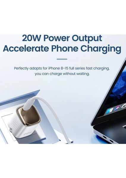 20W Gan Type-C Tip C Şarj Cihazı Hızlı iPhone 16 15 14 13 12 11 Pro Max iPad Samsung Oppo fırsatları