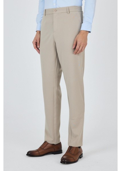 Bej Esnek Yandan Cepli Casual Standart Fit Jogger Pantolon 1003250119 modelleri