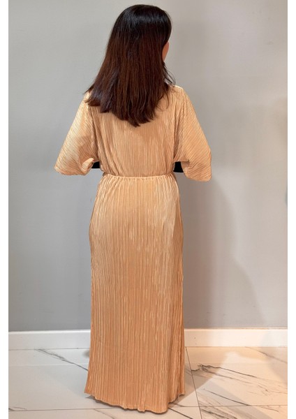 Piliseli Kimono Pareo Kaftan Bağlanabilir RPK004 Bej modelleri