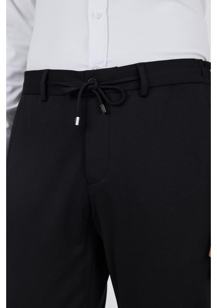 Siyah Esnek Yandan Cepli Casual Slim Fit Pantolon 1003250158 fırsatları