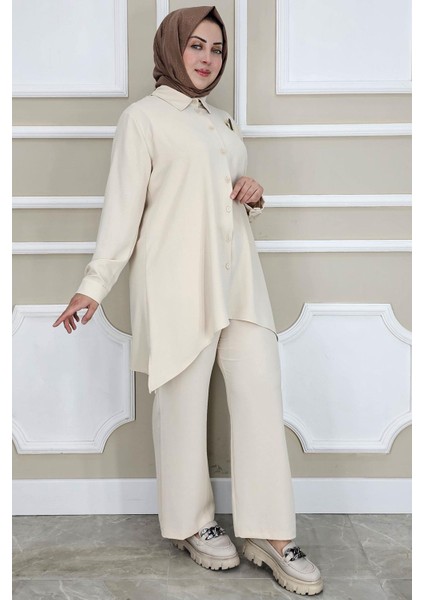 Kadın Broş Detaylı Tesettür Takım