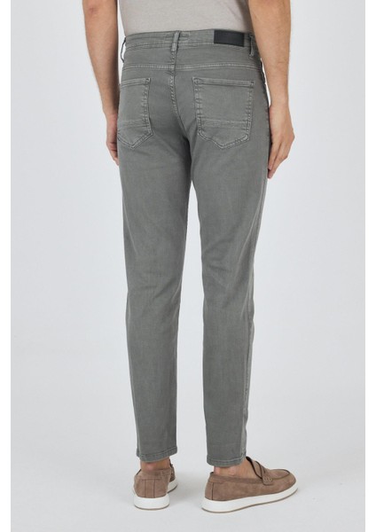 Su Yeşili Pamuklu 5 Cep Casual Slim Fit 5 Cep Pantolon 1003250318 fırsatları
