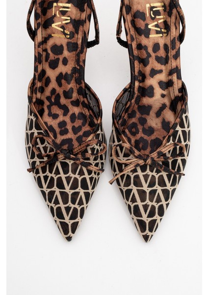 Peony Siyah Fileli Fiyonklu Sivri Burun Kadın Topuklu Ayakkabı fiyatları