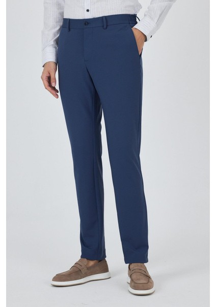 Lacivert Esnek Yandan Cepli Casual Slim Fit Jogger Pantolon 1003250162 modelleri