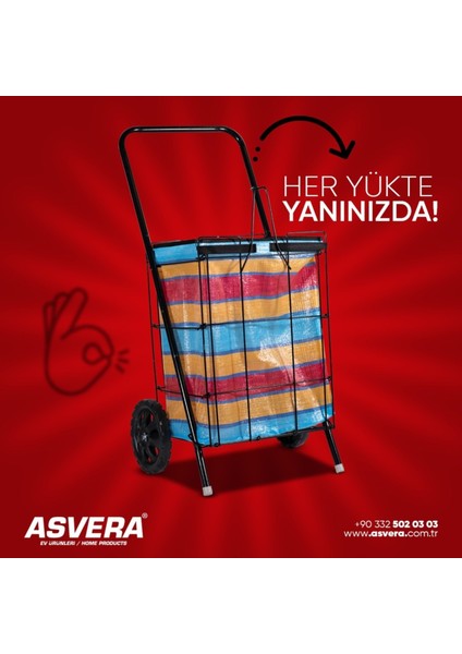 Elmas Serisi – Katlanabilir Kalın Telli Pazar Arabası | Tekerlekli Market & Alışveriş Çantalı Araç fiyatları