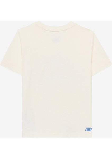 B Short Sleeve Regular Fit T-Shirt Büyük Erkek Çocuk Off White Tshirt SK2510102-102 fiyatları