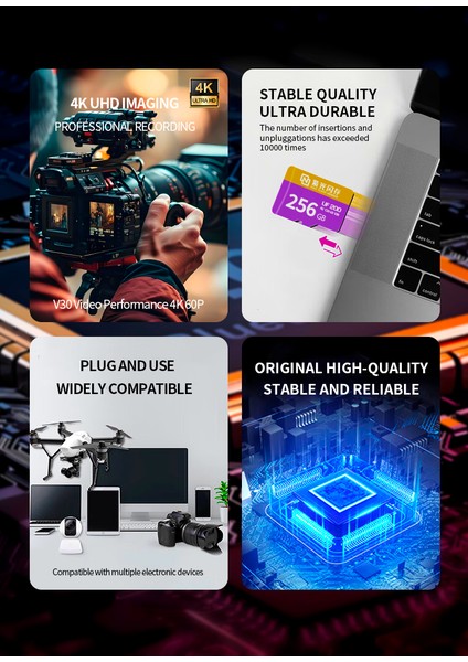 UF200 64GB Micro Sdxc Hafıza Kartı - A2 U3 V30 Sınıf 10 - 180MB/S Okuma Hızı - Akıllı Telefonlar, Iha'lar, Gopro, Nintendo Switch, Ps5 ve Güvenlik Kameralarıyla Uyumlu (Yurt Dışından) fırsatları