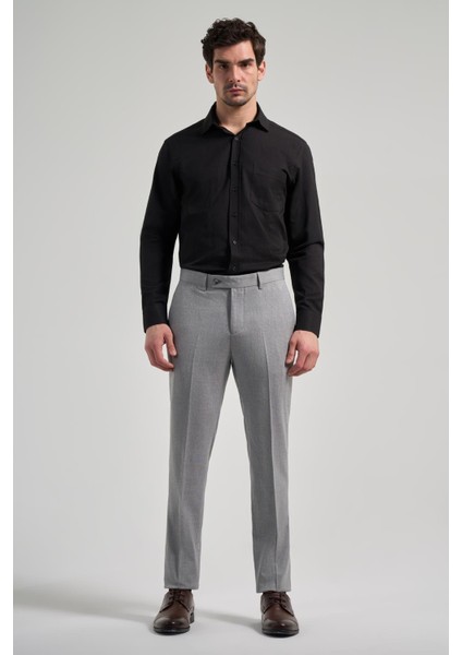 Gri Esnek Yandan Cepli Slim Fit Classic Pantolon 1003250160 fiyatları