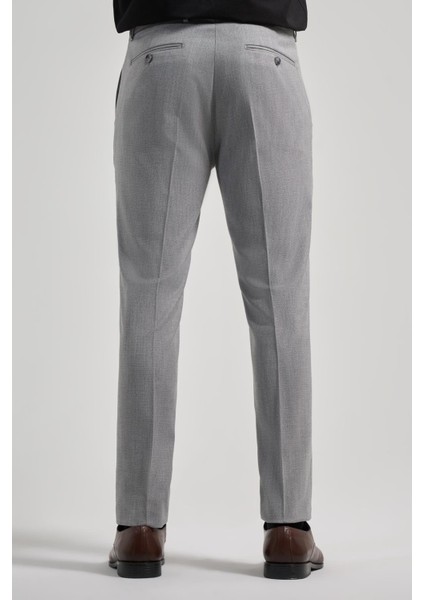 Gri Esnek Yandan Cepli Slim Fit Classic Pantolon 1003250160 fırsatları