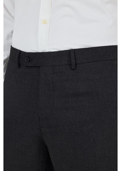 Koyu Antrasit Yan Cep Açık Paça Slim Fit Esnek Classic Pantolon 1003250906 modelleri