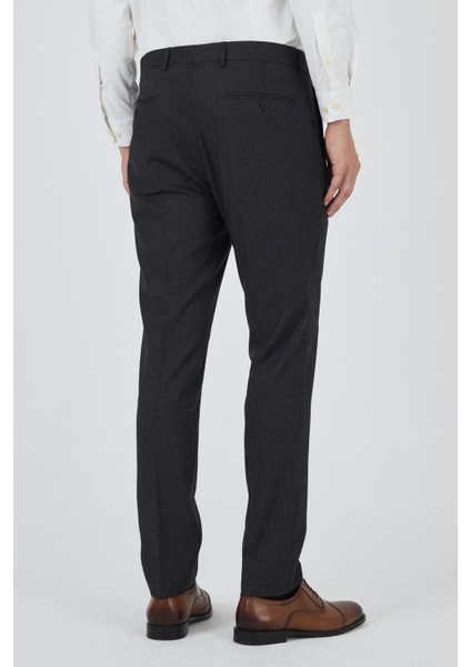 Koyu Antrasit Yan Cep Açık Paça Slim Fit Esnek Classic Pantolon 1003250906 indirimleri