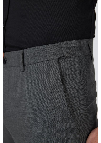 Siyah Filafil Yan Cep Açık Paça Slim Fit Ayarlanabilir Kemer Pantolon 1003250123 fırsatları