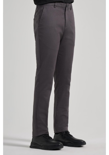 Koyu Antrasit Yan Cepli Slim Fit Dar Kesim Casual Pantolon 1003240151 modelleri