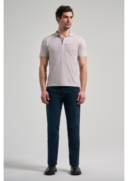 Koyu Bej Kısa Kol Baskılı Pike Polo Yaka Cepsiz Esnek Casual Slim Fit Tişört 1011250150 fiyatları