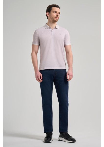Açık Bej Kısa Kol Baskılı Pike Polo Yaka Cepsiz Esnek Casual Slim Fit Tişört 1011250151 fiyatları