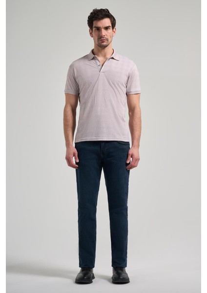 Bej Kısa Kol Baskılı Pike Polo Yaka Cepsiz Esnek Casual Slim Fit Tişört 1011250150 fiyatları