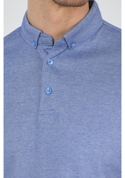 Saks Kısa Kol Düz Suprem Polo Yaka Cepsiz Pamuklu Casual Slim Fit Tişört 1011250160_602 fırsatları