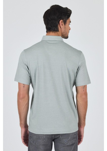 A.yeşil Kısa Kol Düz Suprem Polo Yaka Cepsiz Pamuklu Casual Slim Fit Tişört 1011250160_607 indirimleri