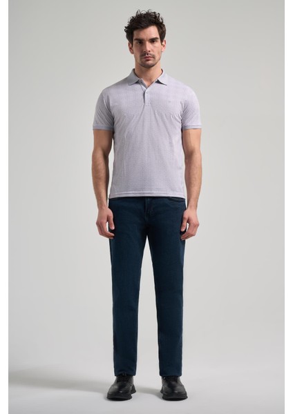 Gri Kısa Kol Baskılı Pike Polo Yaka Cepsiz Esnek Casual Slim Fit Tişört 1011250150 fiyatları