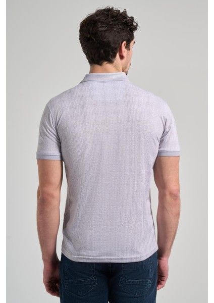 Gri Kısa Kol Baskılı Pike Polo Yaka Cepsiz Esnek Casual Slim Fit Tişört 1011250150 indirimleri