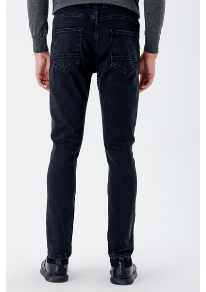 Siyah Gabardin Likralı 5 Cep Slim Fit Dar Kesim Casual Denim Pantolon 1023235161 indirimleri