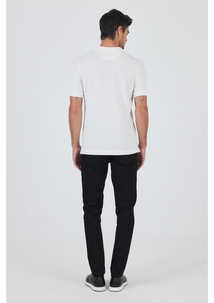 Açık Krem Polo Yaka Kısa Kol Cepsiz Slim Fit Classic Pamuklu Tişört 1011250177 indirimleri