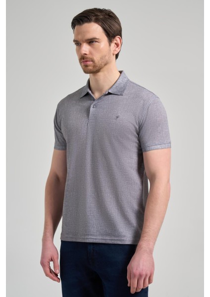 Siyah Kısa Kol Baskılı Pike Polo Yaka Cepsiz Esnek Casual Slim Fit Tişört 1011250151 modelleri