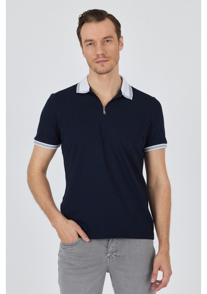 Kısa Kol Düz Pike Polo Yaka Cepsiz Pamuk Slim Fit Tişört 1011250130 modelleri