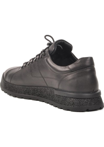 3K1820 Siyah Hakiki Deri Erkek Sneaker fırsatları