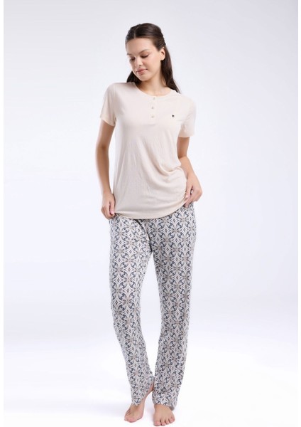 8961 Kadın Kısa Kol Pijama Takım