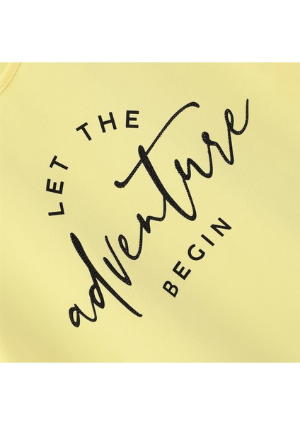 Kız Çocuk Kısa Kol Yazlık Tişört - (7 Yaş-12 Yaş) - 32034 - Sarı fiyatları