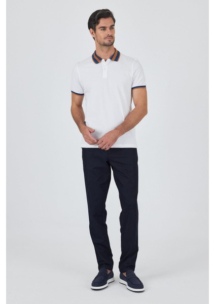 Beyaz Kısa Kol Düz Pike Polo Yaka Cepsiz Pamuk Casual Slim Fit Tişört 1011250103_600 fiyatları