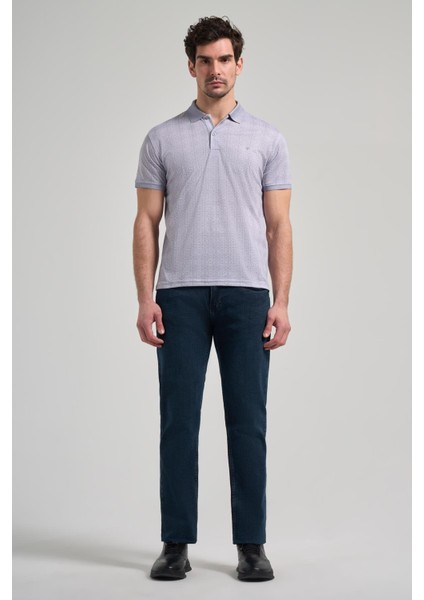 Gri Kısa Kol Baskılı Pike Polo Yaka Cepsiz Esnek Casual Slim Fit Tişört 1011250150 fiyatları