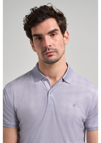 Gri Kısa Kol Baskılı Pike Polo Yaka Cepsiz Esnek Casual Slim Fit Tişört 1011250150 fırsatları