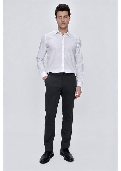 Örme Yan Cepli Beli Lastikli Slim Fit Dar Kesim Casual Pantolon 1003225174