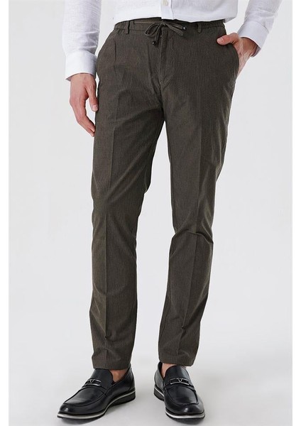 Koyu Vizon Pamuklu Yandan Cepli Casual Slim Fit Jogger Pantolon 1003230159 indirimleri