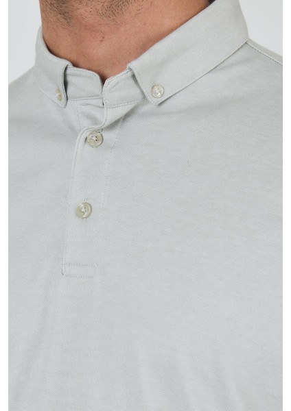 Gri Kısa Kol Düz Suprem Polo Yaka Cepsiz Pamuklu Casual Slim Fit Tişört 1011250160_601 fırsatları