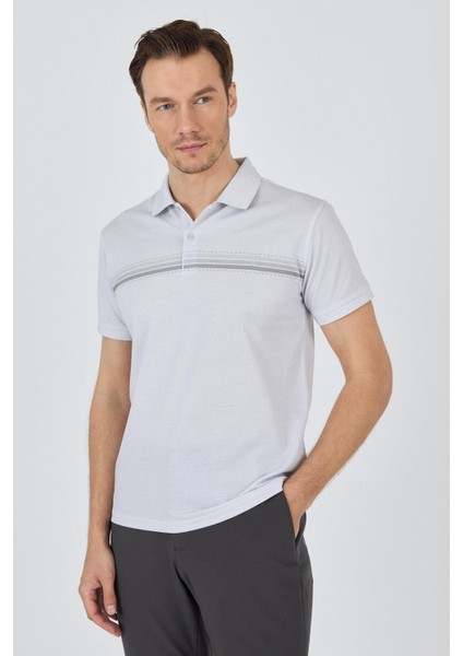 Kısa Kol Baskılı Pike Polo Yaka Cepsiz Slim Fit Tişört 1011250168 modelleri
