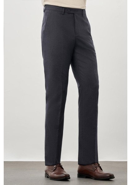 Lacivert Esnek Yandan Cepli Comfort Fit Classic Pantolon 1003245207