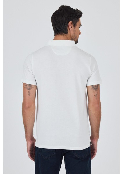 Kısa Kol Baskılı Suprem Italyan Yaka Cepsiz Slim Fit Tişört 1011250123 indirimleri